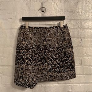 Asymmetrical Embroidered Skirt